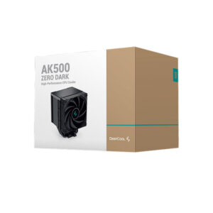 Cooler DeepCool AK500 Zero Dark para procesadores - Disipador de calor negro con ventilador PWM - Refrigeración eficiente para PC gaming