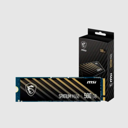 "SSD M.2 MSI SPATIUM M450 500GB NVMe PCIe 4.0 - Disco sólido de alta velocidad para gaming y trabajo"