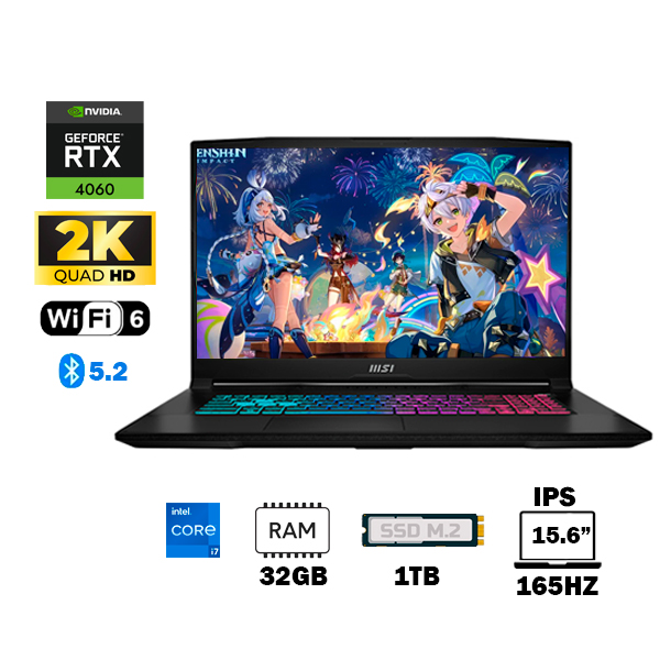Laptop Gamer MSI Katana 15 B13VFK - Pantalla 15.6" Full HD - Teclado RGB - Para Gaming y Trabajo