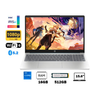 Laptop HP 15-FD0271LA color plata, pantalla 15.6 pulgadas, teclado numérico - Ideal para trabajo y estudio en Perú
